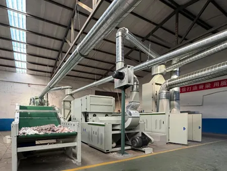 Ligne de Recyclage des Déchets Textiles